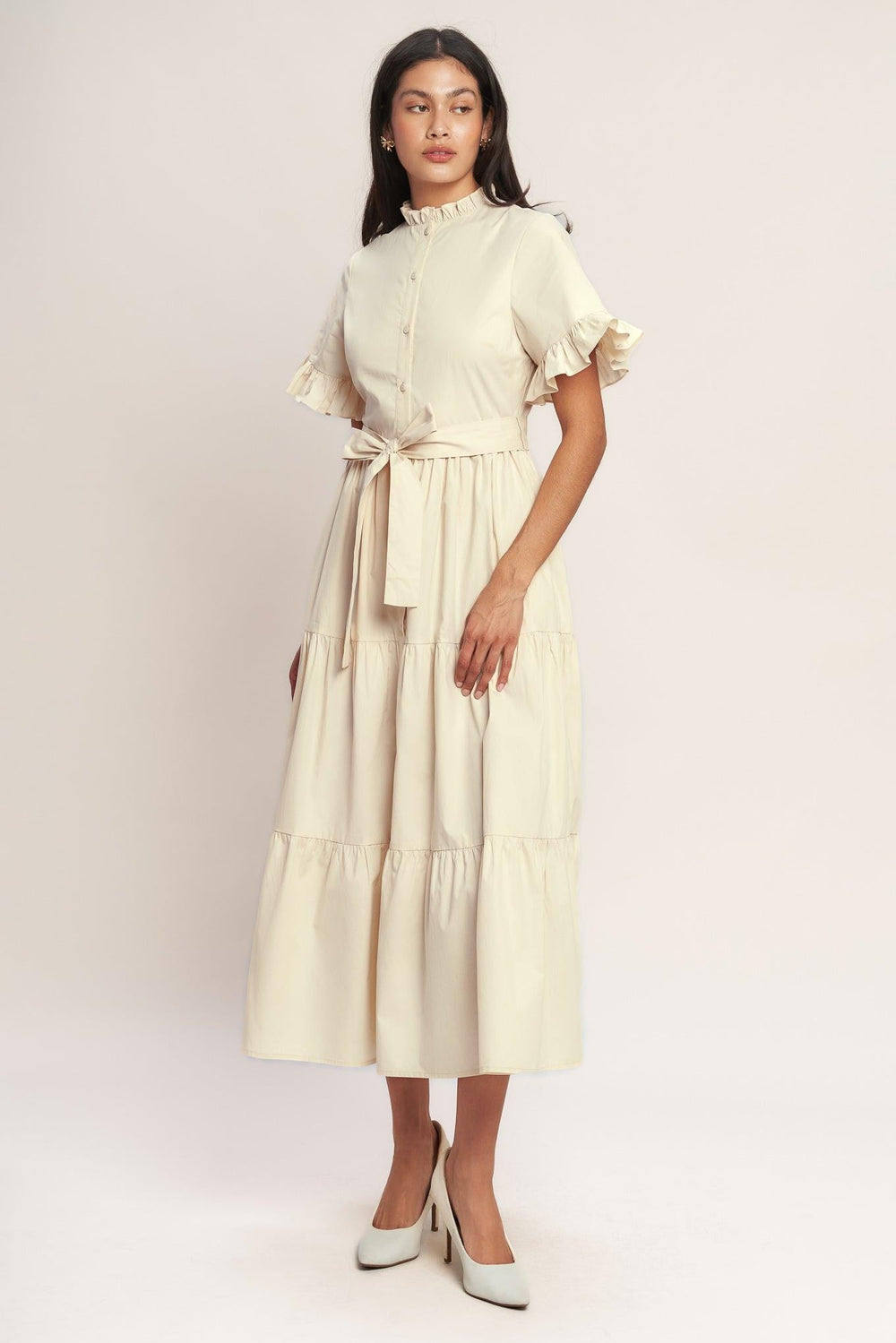 Feels Like a Compliment Woven Midi Dress from KADOU Boutique