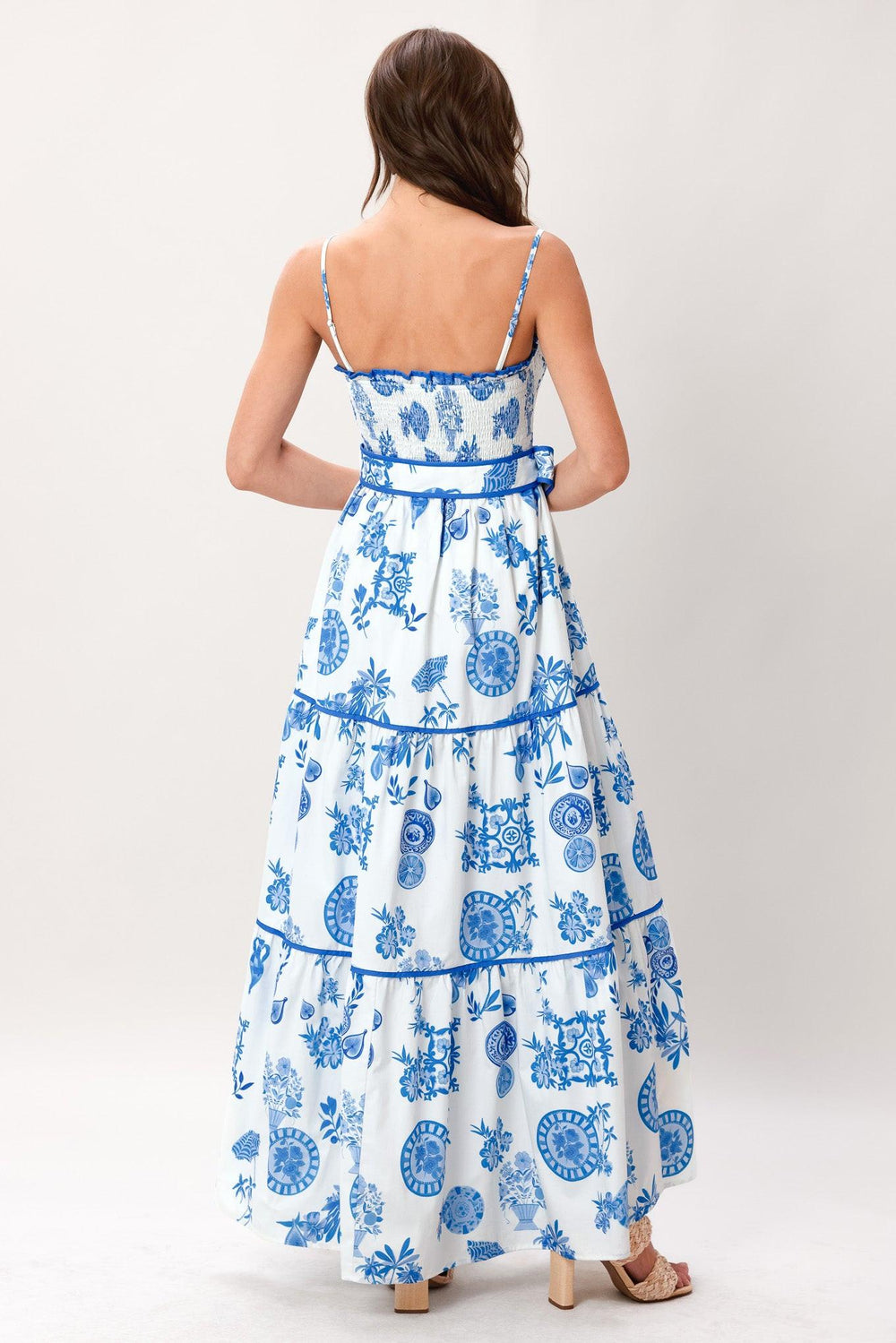 Santorini Dream Woven Maxi Dress from KADOU Boutique
