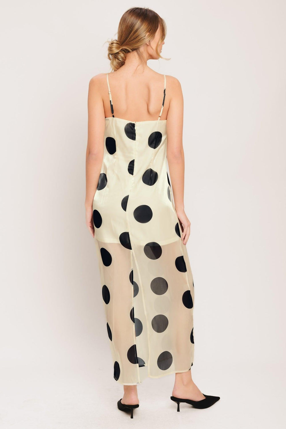 Avant Dot Woven Midi Dress from KADOU Boutique