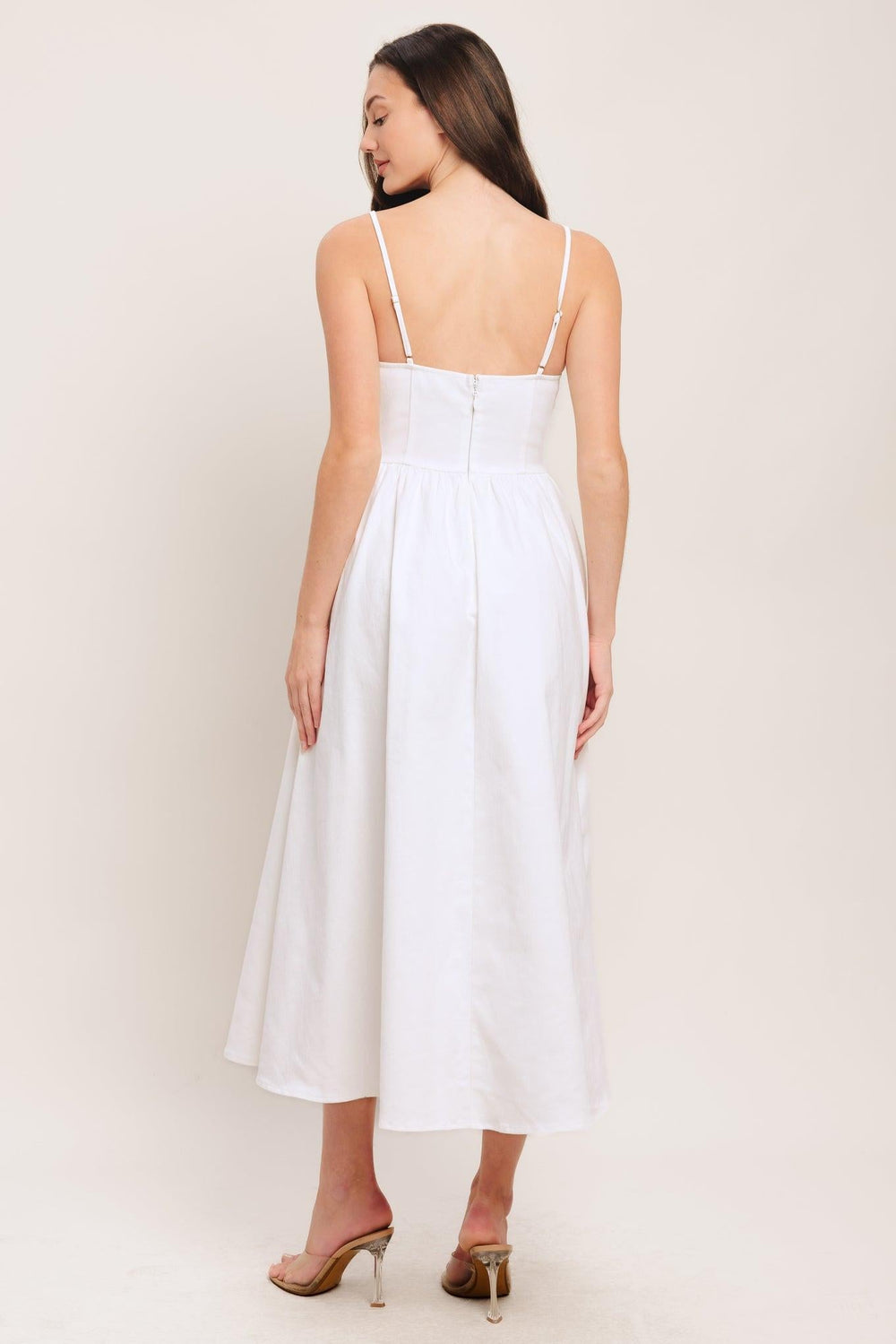Cloud Petal Woven Midi Dress from KADOU Boutique