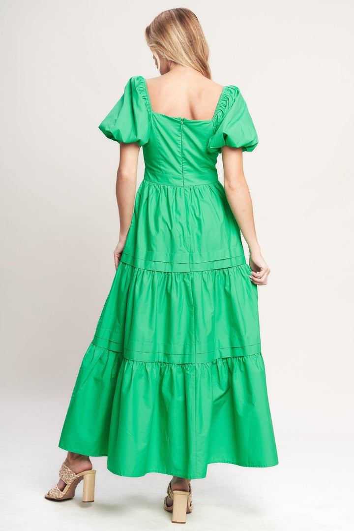 Sweet Verdant Woven Maxi Dress from KADOU Boutique