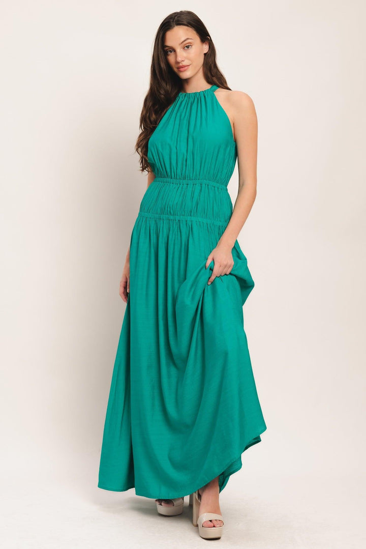 RIVER WALK WOVEN MAXI DRESS