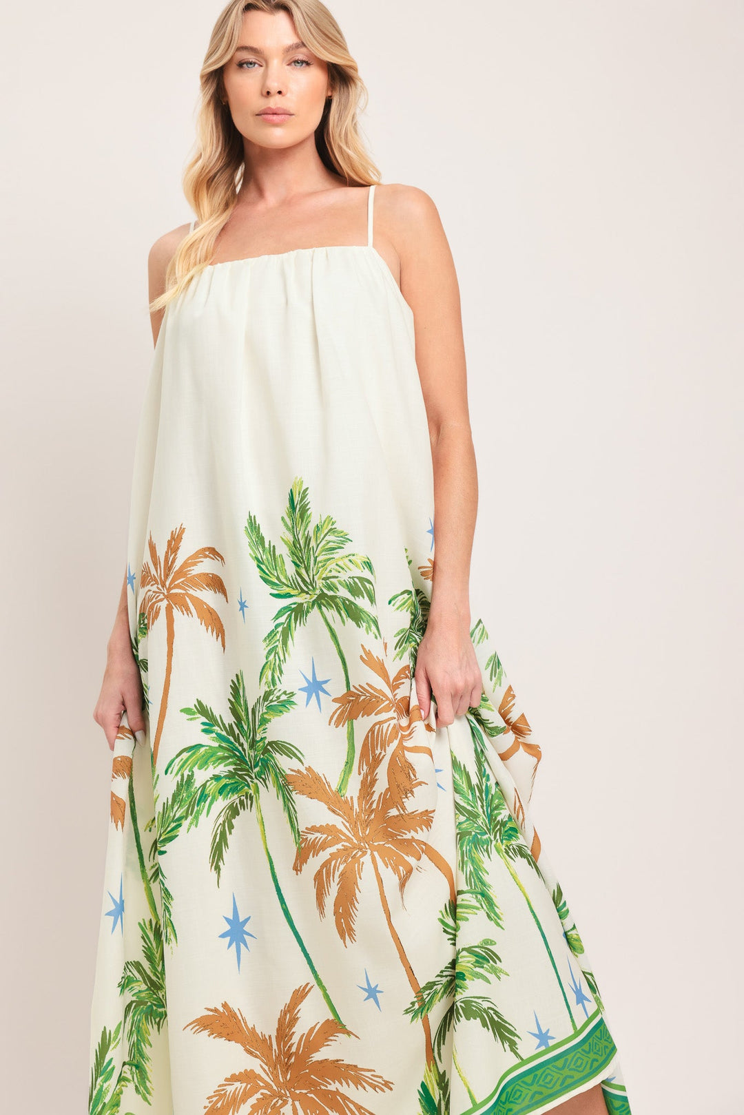 CARIBBEAN BREEZE WOVEN MAXI DRESS