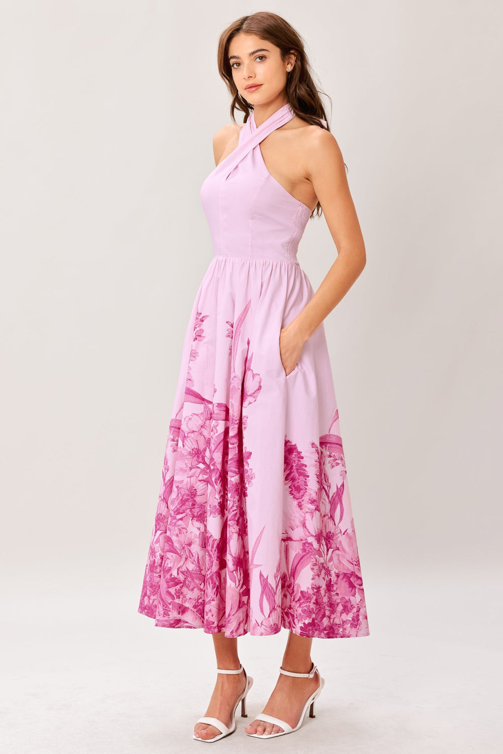 Roselight Dream Woven Midi Dress from KADOU Boutique