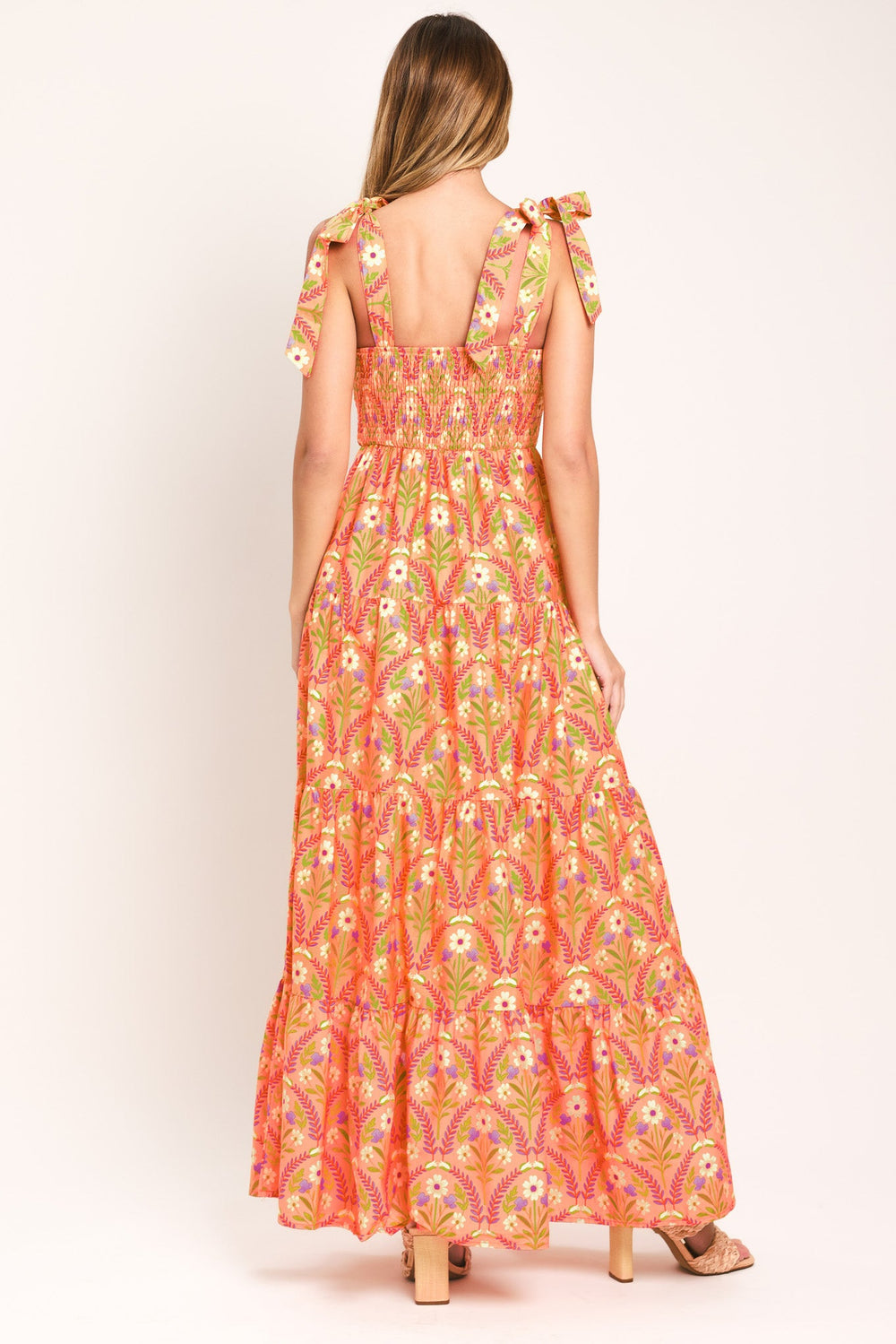 Sunkiss Floral Woven Maxi Dress from KADOU Boutique