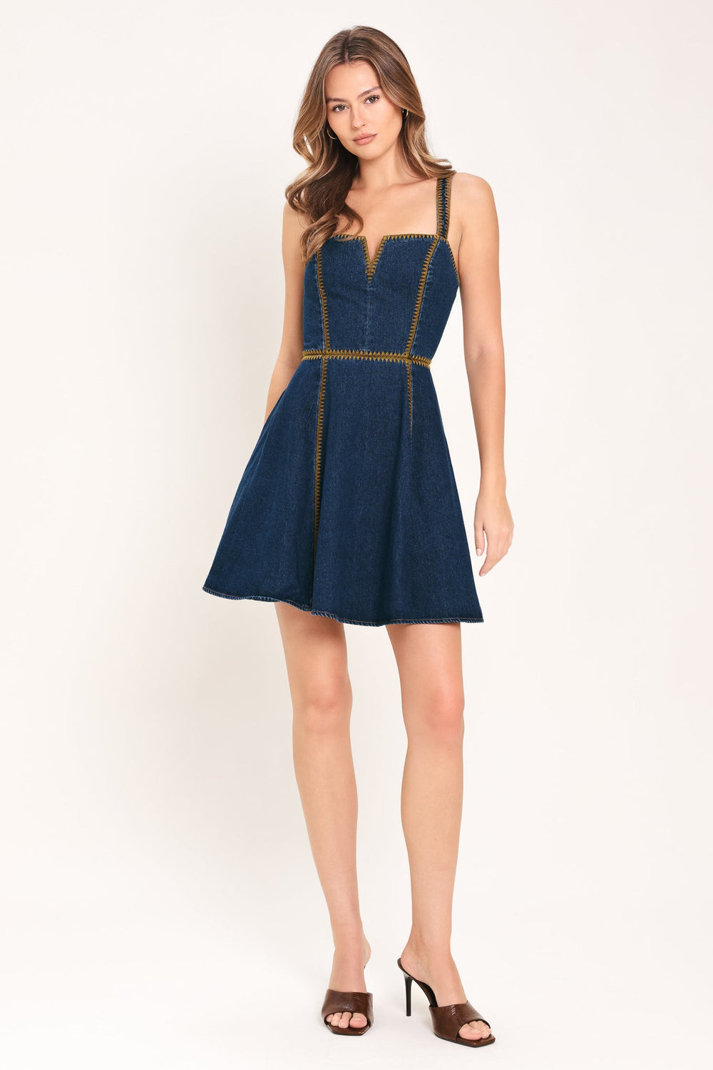 Denim Darling Denim Mini Dress from KADOU Boutique