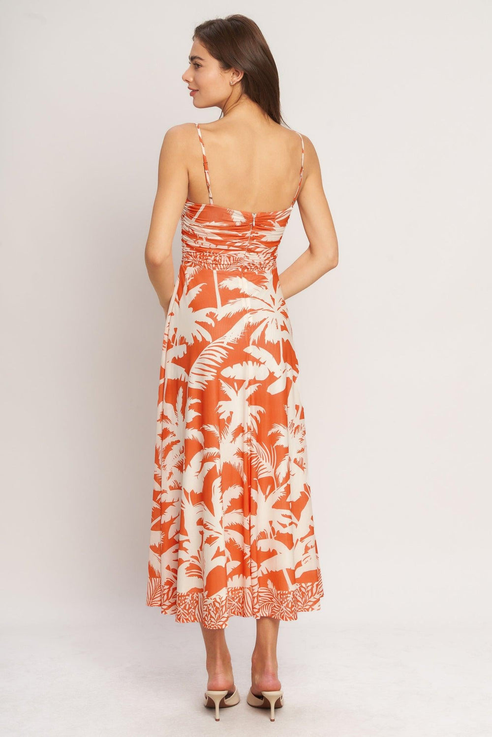 Heatwave Resort Power Mesh Midi Dress from KADOU Boutique
