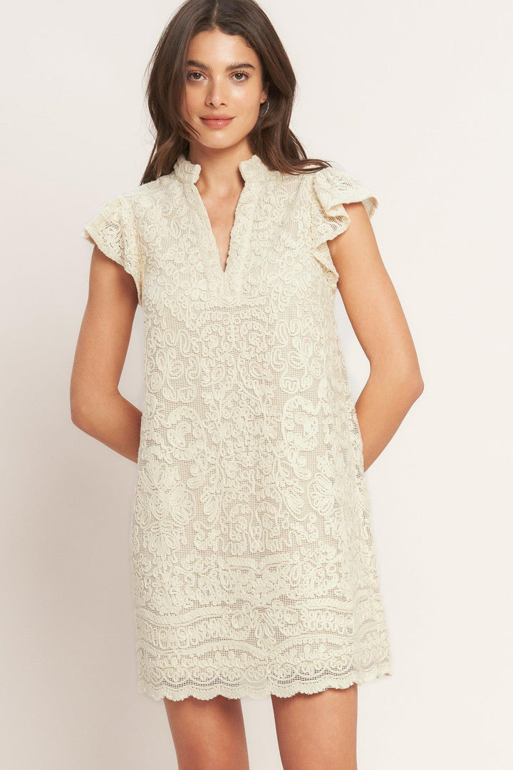 Effortlessly Romantic Woven Mini Dress from KADOU Boutique