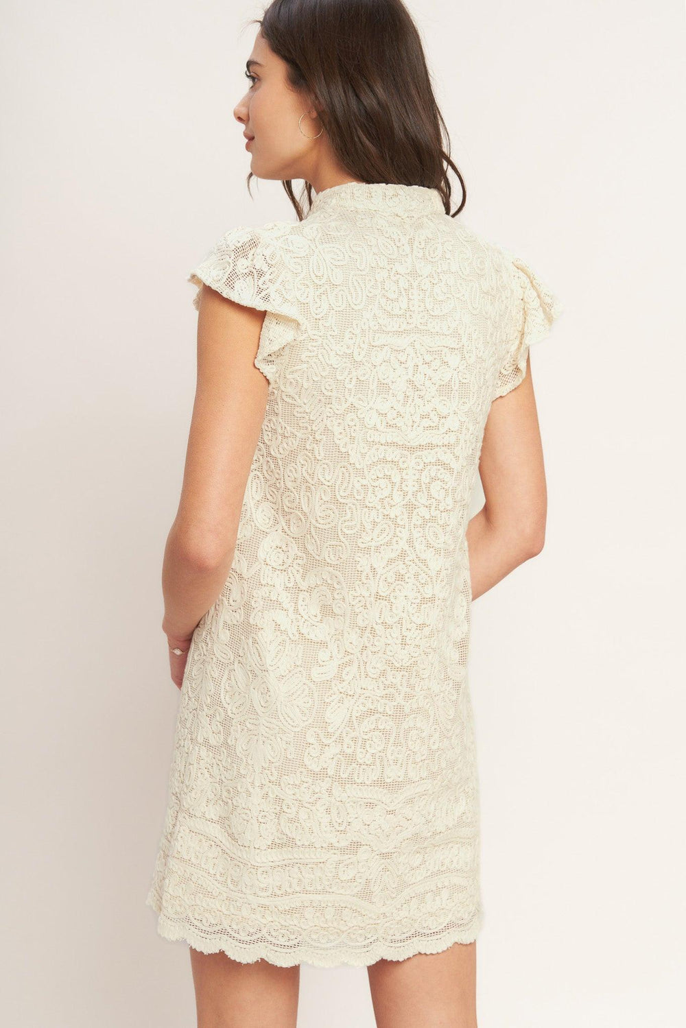 Effortlessly Romantic Woven Mini Dress from KADOU Boutique