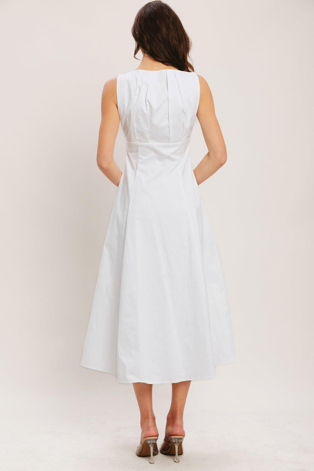 Seaside Brunch Woven Midi Dress from KADOU Boutique