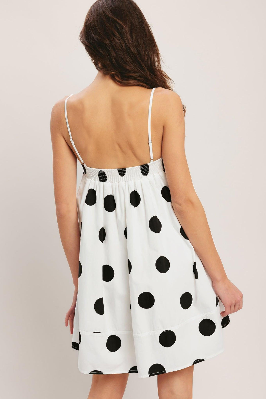 Runway Polka Woven Mini Dress from KADOU Boutique