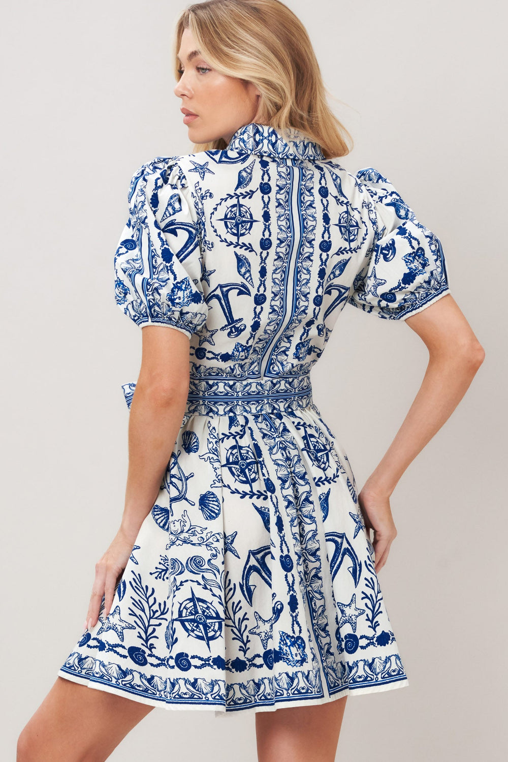 Island Pulse Woven Mini Dress from KADOU Boutique