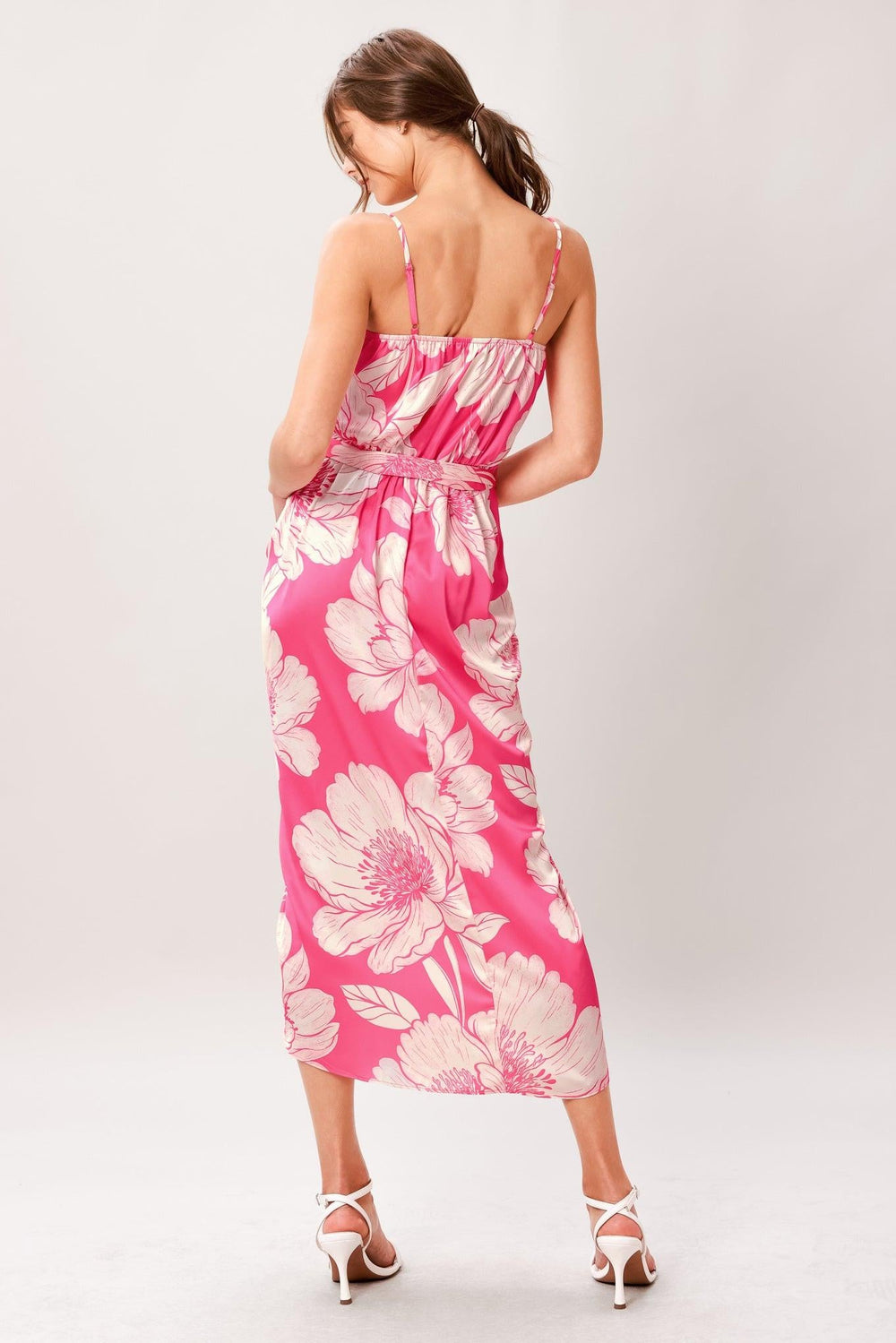 Bold Petalia Woven Midi Dress from KADOU Boutique
