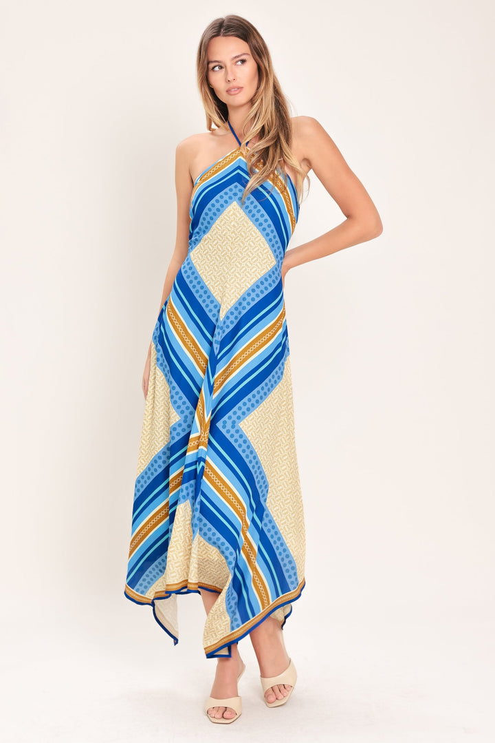 Paradise Code Woven Midi Dress from KADOU Boutique
