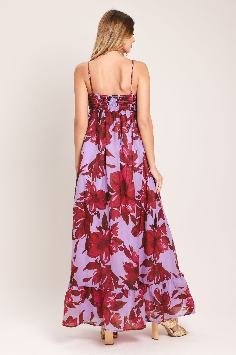 Love Blossom Woven Ankle Dress from KADOU Boutique