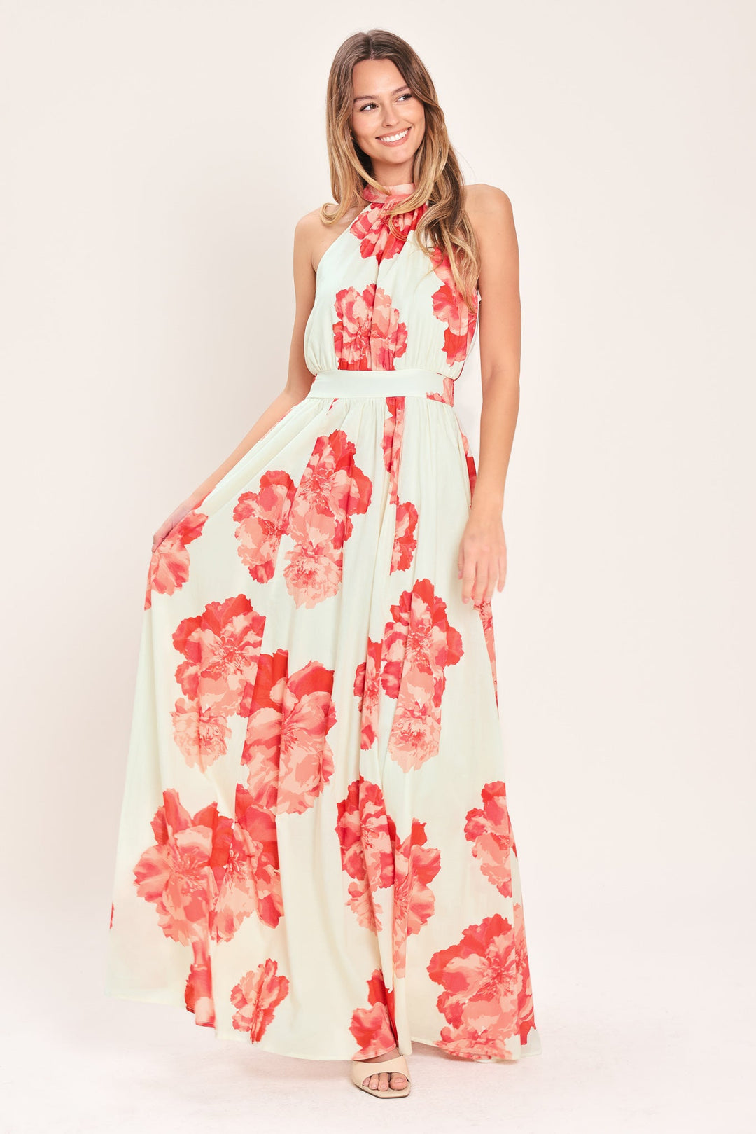 Blooming Love Woven Maxi Dress from KADOU Boutique