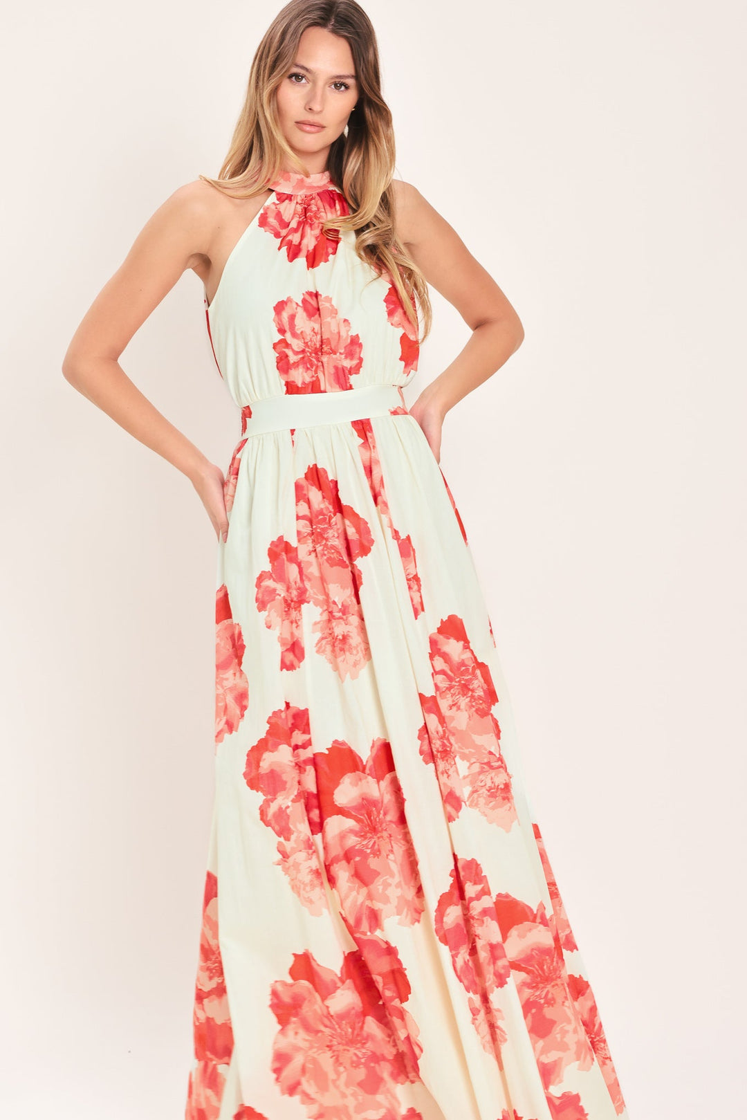 Blooming Love Woven Maxi Dress from KADOU Boutique