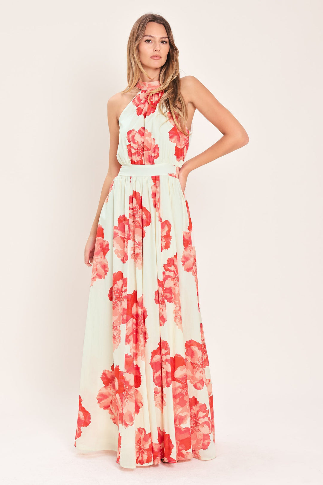 Blooming Love Woven Maxi Dress from KADOU Boutique