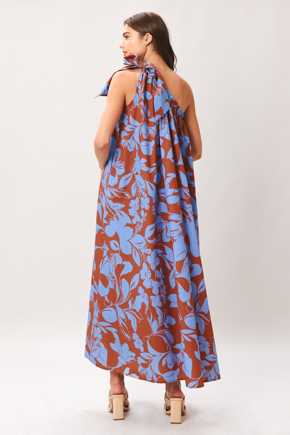Lagoon Flow Woven Midi Dress from KADOU Boutique