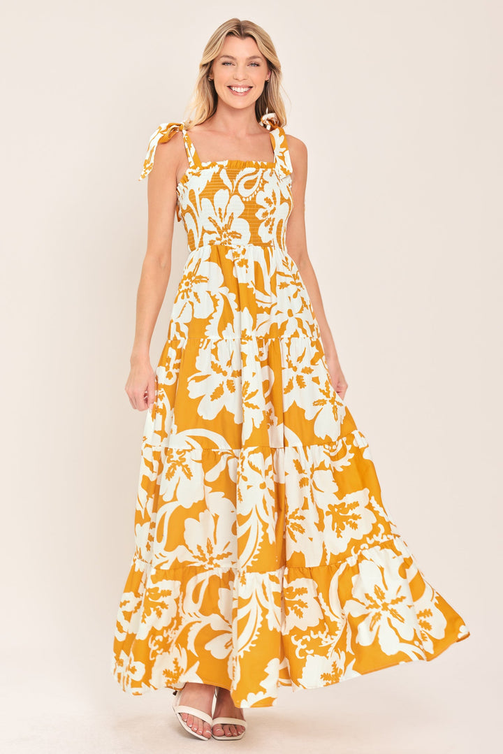 Tropically Yours Woven Maxi Dress from KADOU Boutique