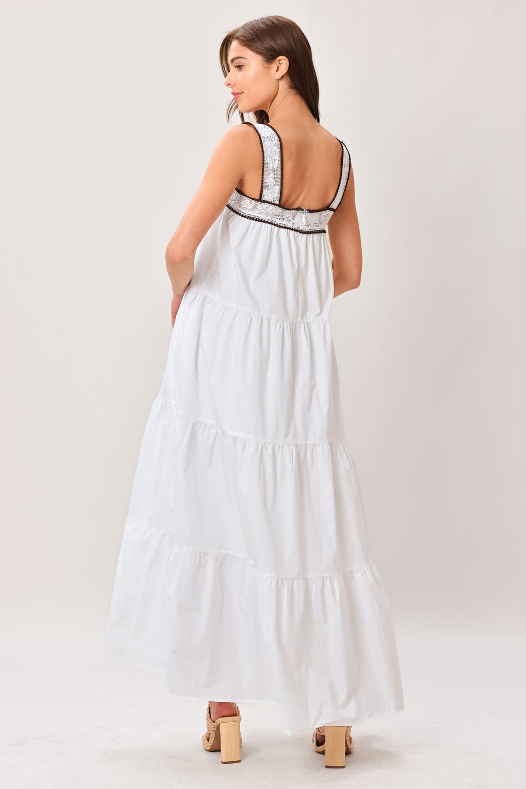 Cloud Line Woven Maxi Dress from KADOU Boutique
