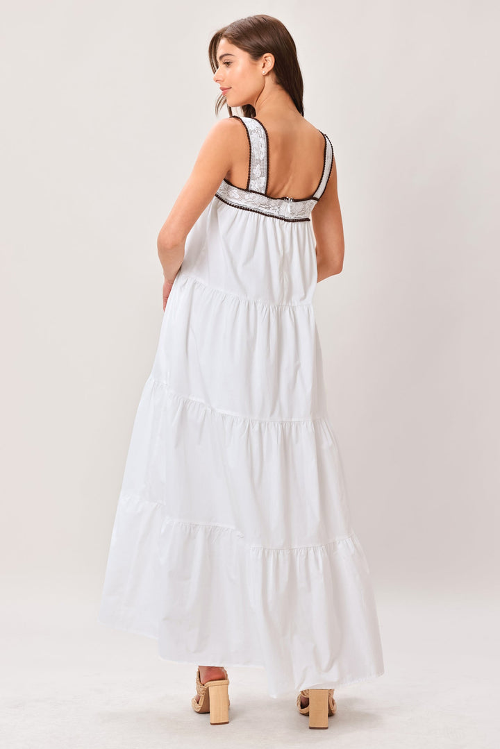 Cloud Line Woven Maxi Dress from KADOU Boutique
