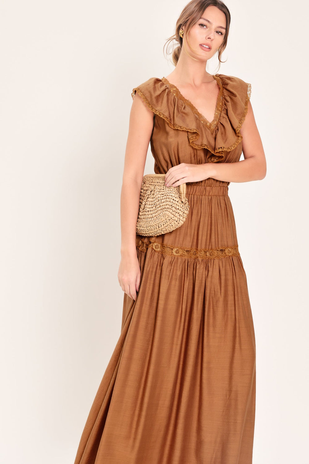 Sunset Drive Woven Maxi Dress from KADOU Boutique