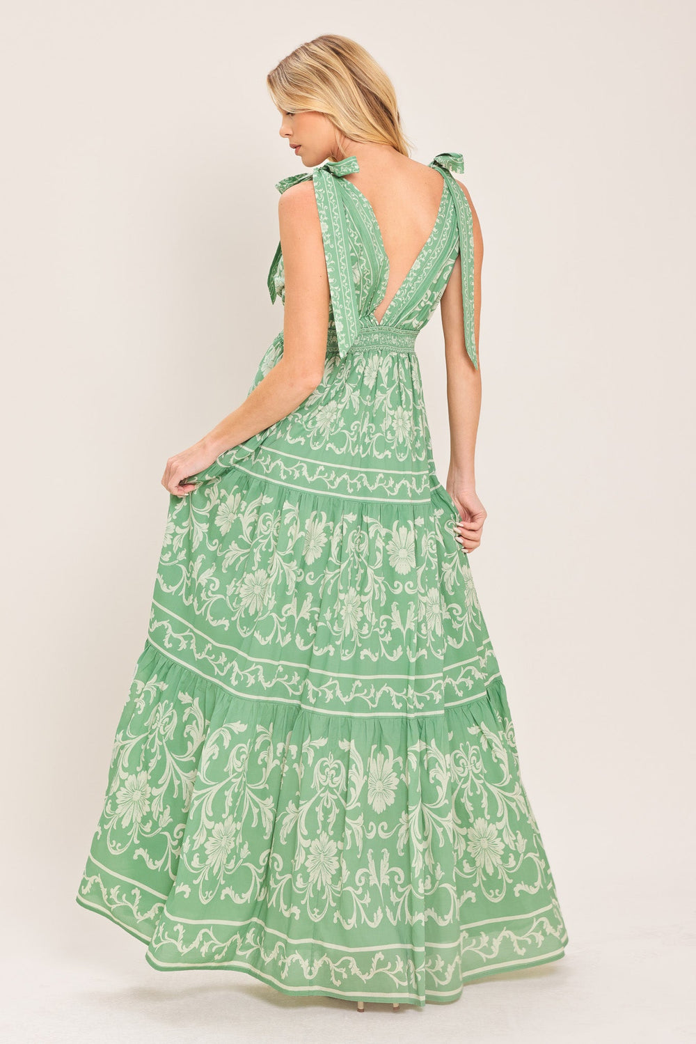 Verona Garden Woven Maxi Dress from KADOU Boutique