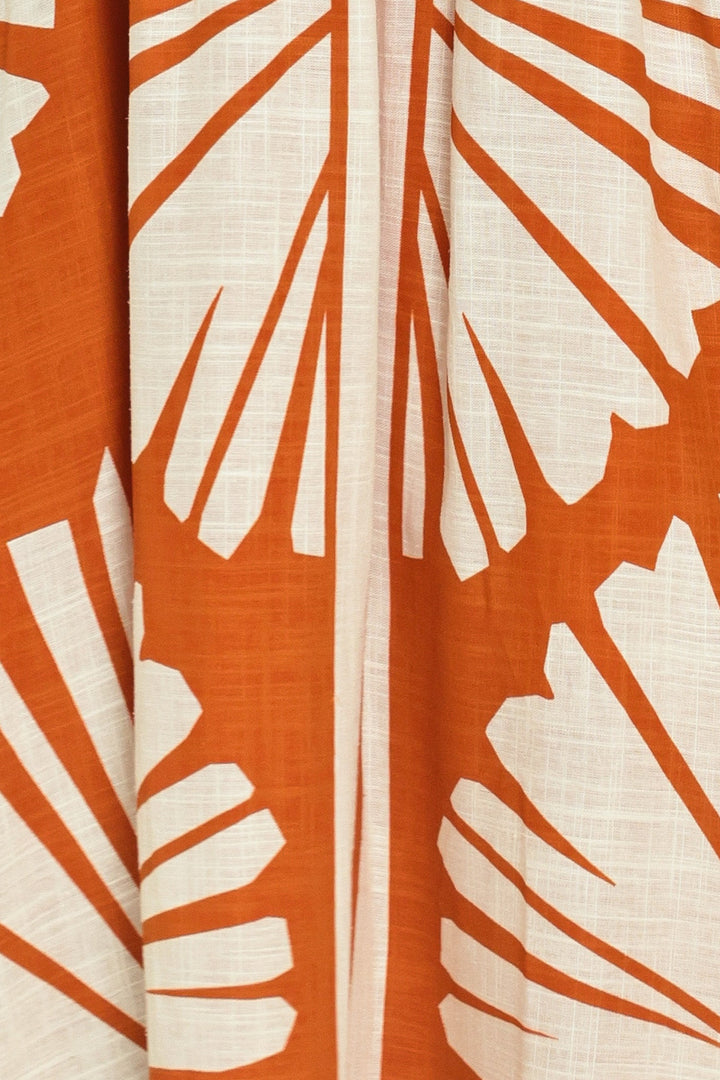 SAFFRON SHORES WOVEN MAXI DRESS