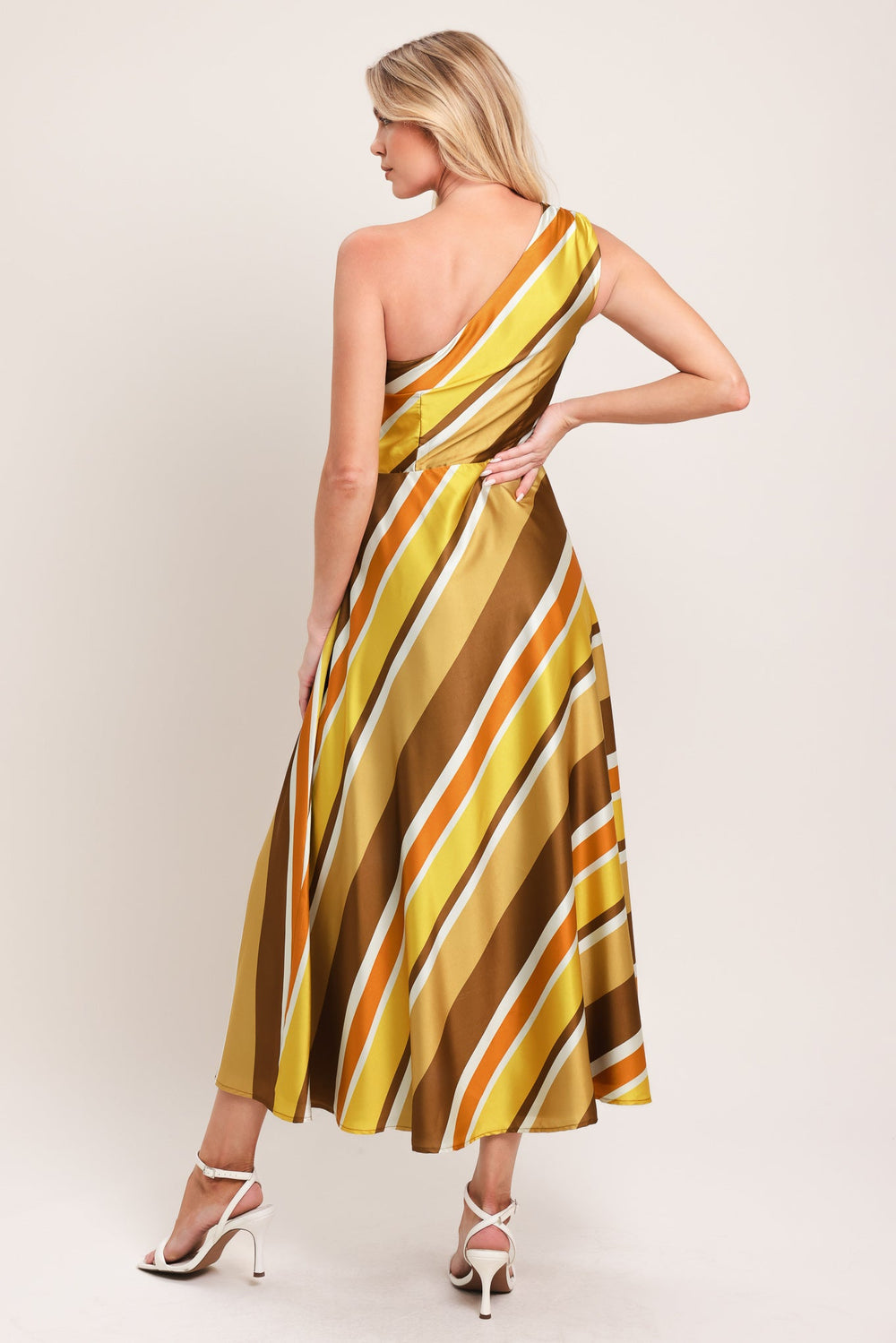 Soft Sunshine Woven Midi Dress from KADOU Boutique