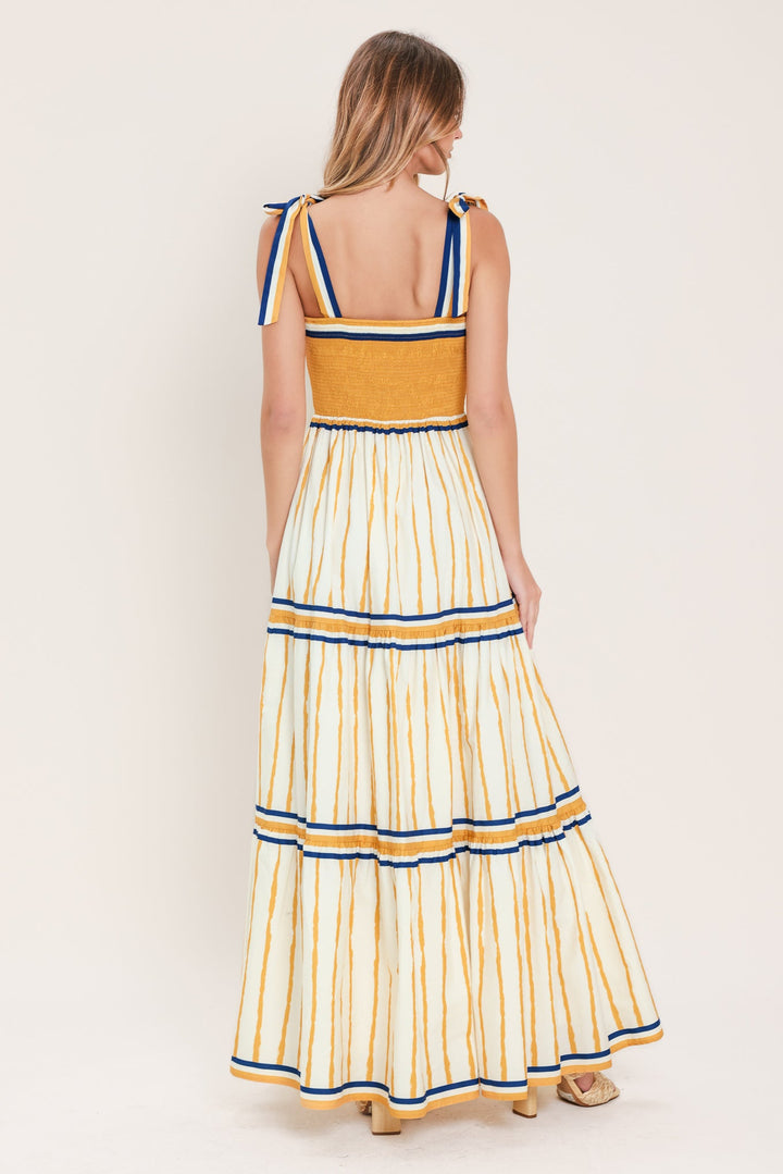 AMALFI SUNKISSED WOVEN MAXI DRESS