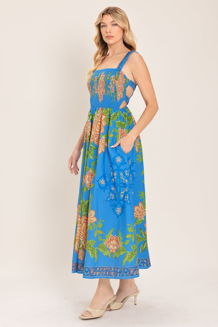 Springtime in Paris Woven Midi Dress from KADOU Boutique