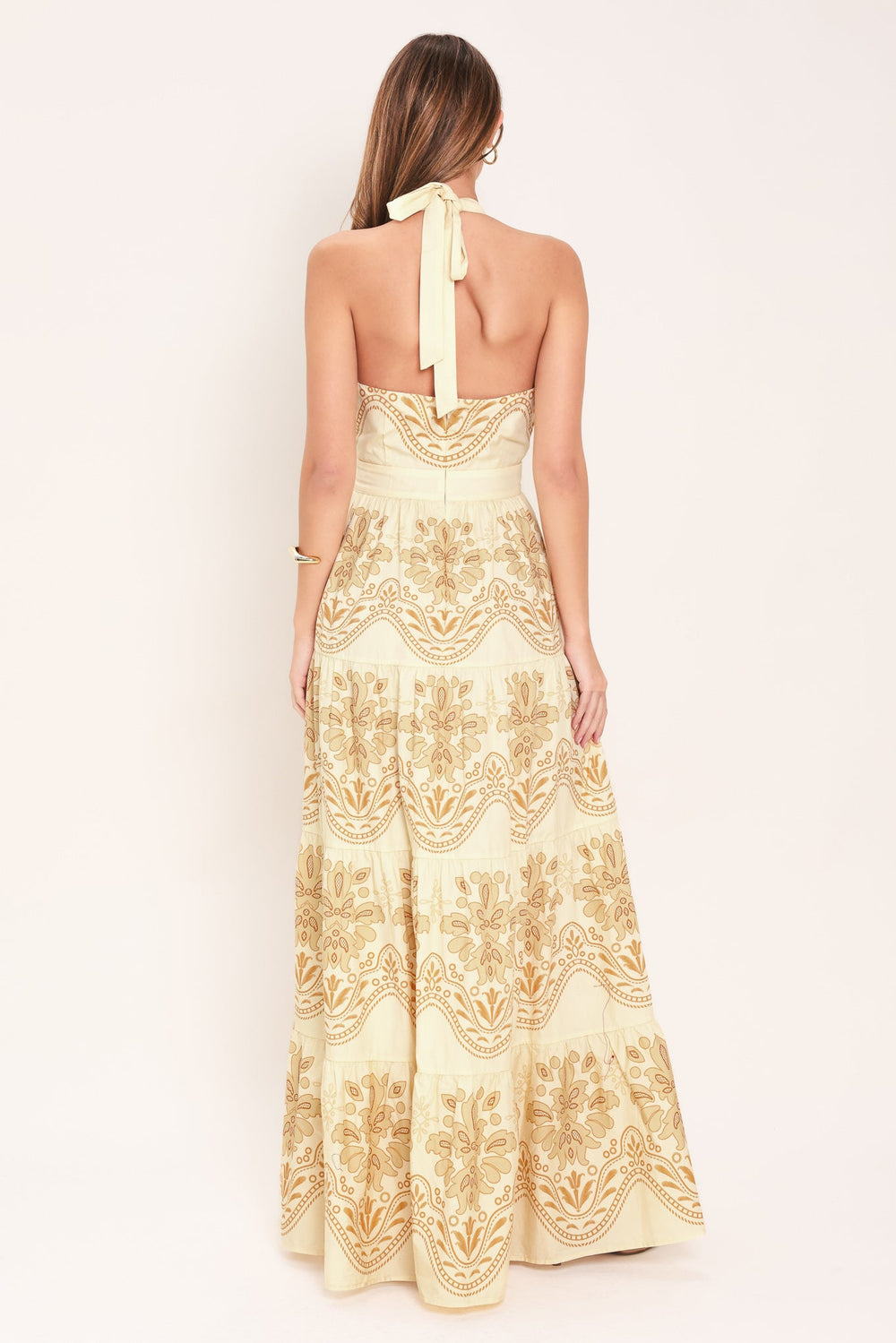 Sicilian Summer Woven Maxi Dress from KADOU Boutique