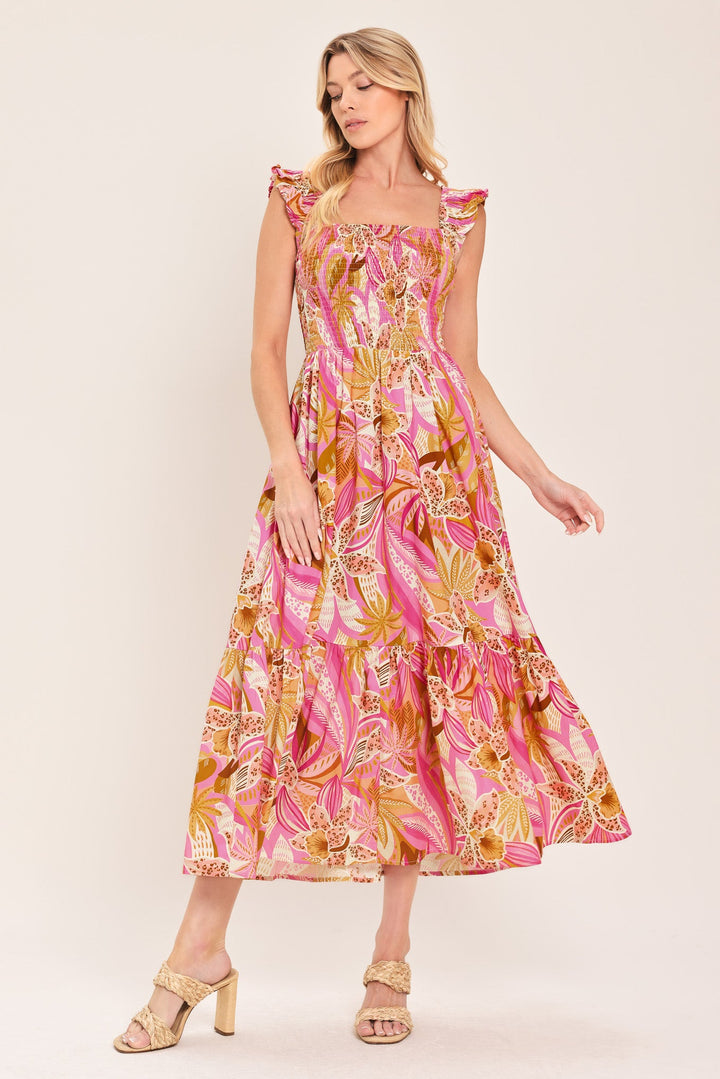 Cabana Crush Woven Midi Dress from KADOU Boutique