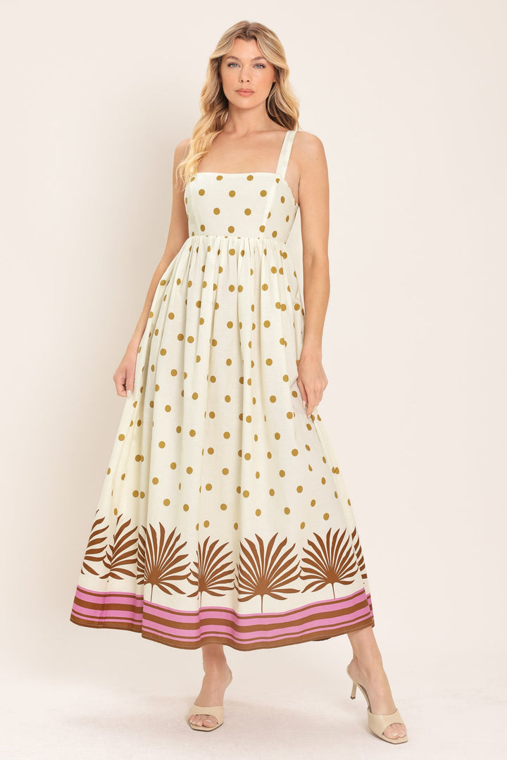 Coconut Grove Woven Midi Dress from KADOU Boutique