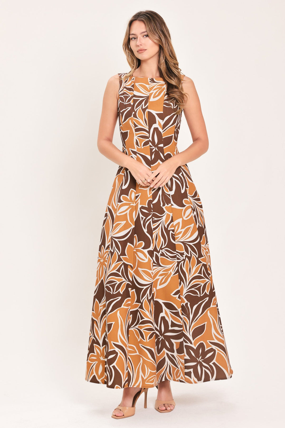 Amber Floral Motion Woven Maxi Dress from KADOU Boutique