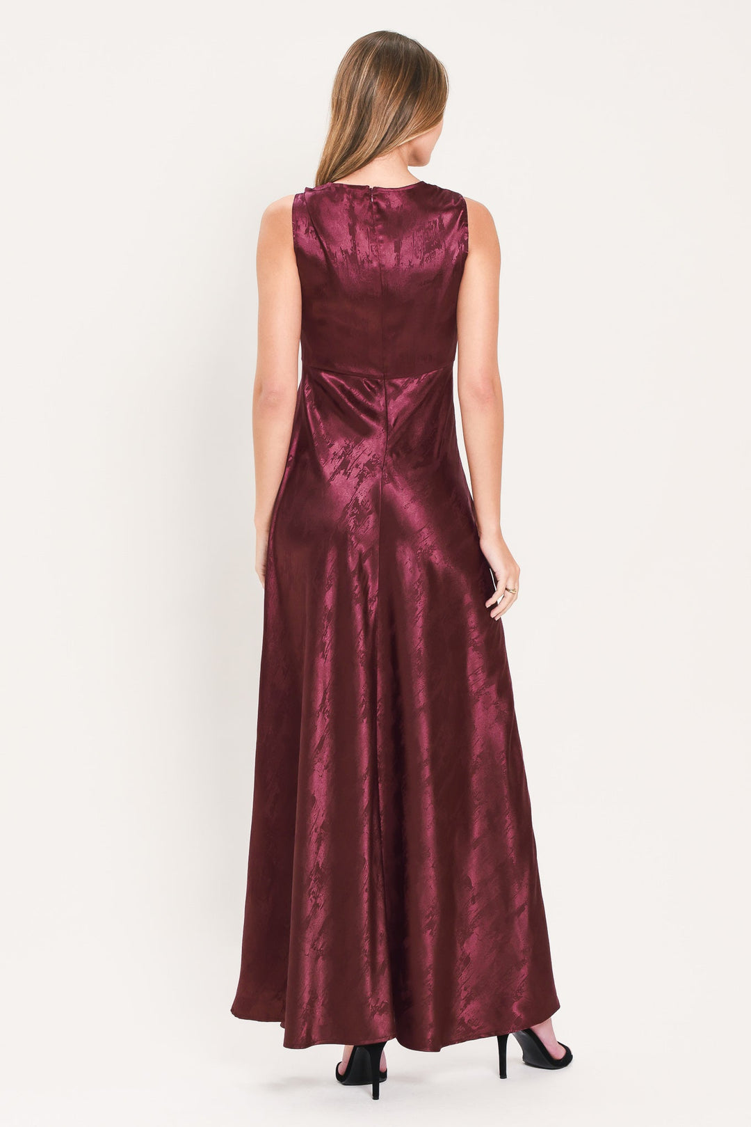 LUMINOUS CHAMPAGNE KISS WOVEN MAXI DRESS