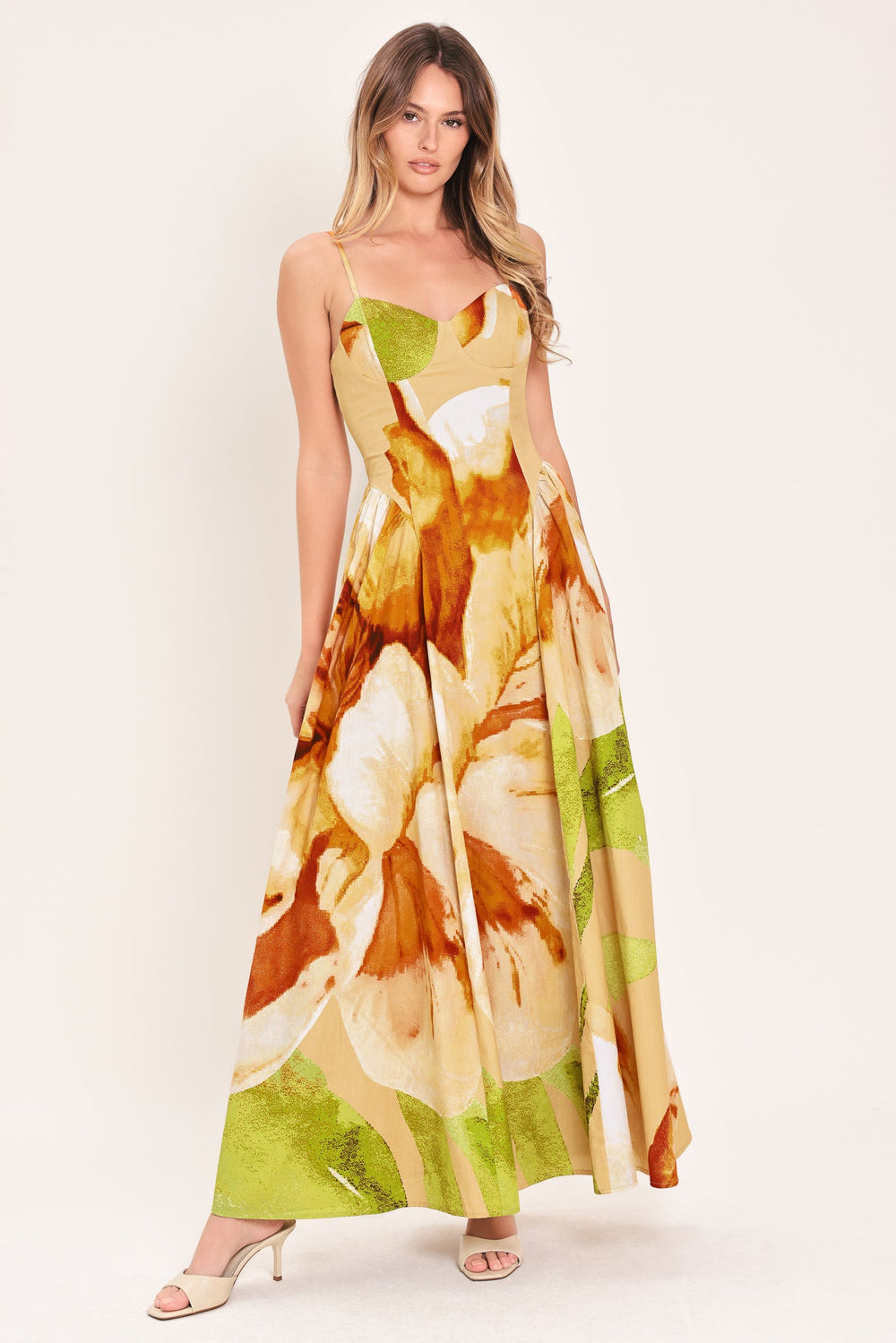 Limoncello Garden Woven Maxi Dress from KADOU Boutique