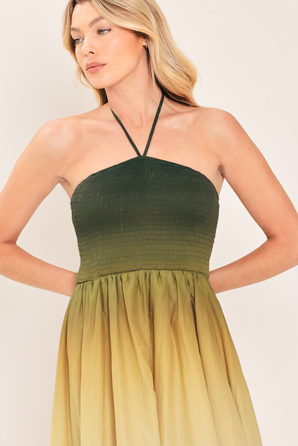 Sunset Ombre Woven Maxi Dress from KADOU Boutique
