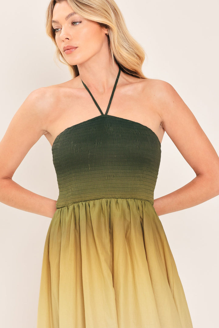 SUNSET OMBRE WOVEN MAXI DRESS