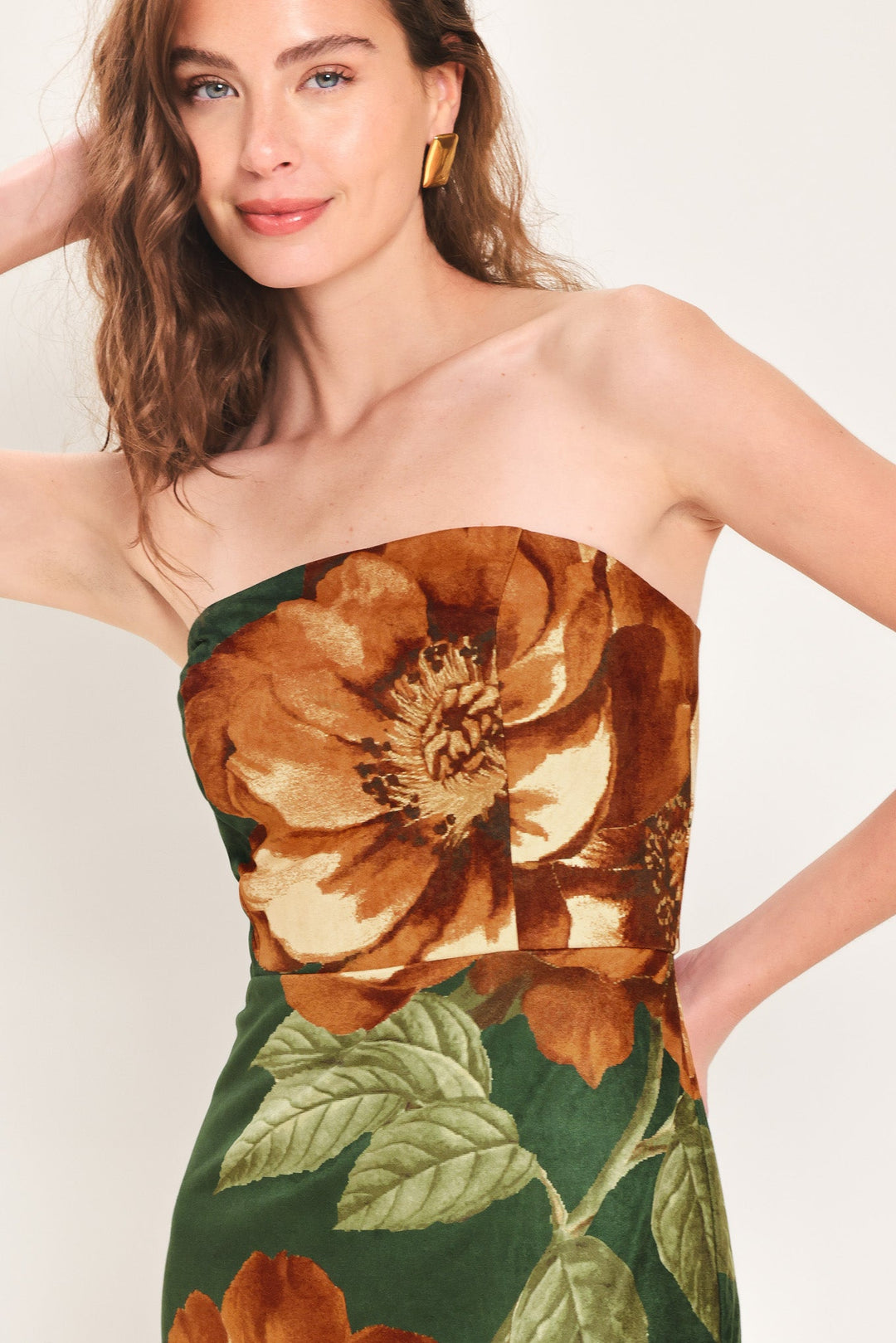 Evergreen Enchantment Hunter Green Tube Midi Dress from KADOU Boutique
