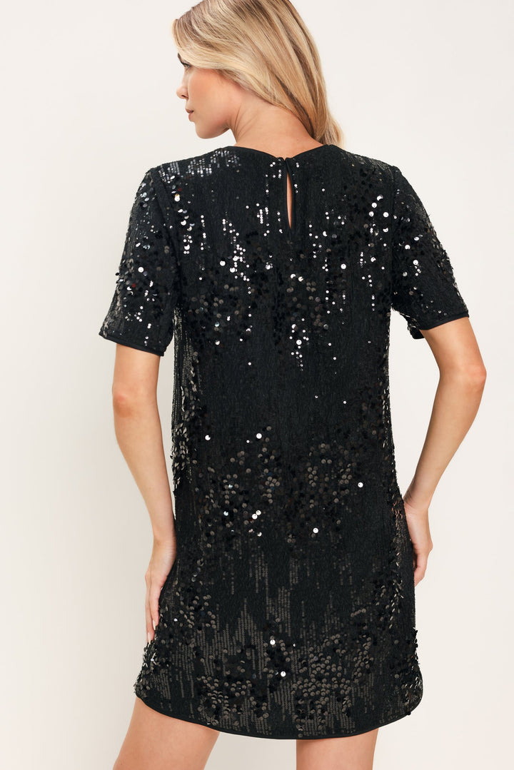NOIR &amp; IVORY BLACK/CREAM STATEMENT DRESS