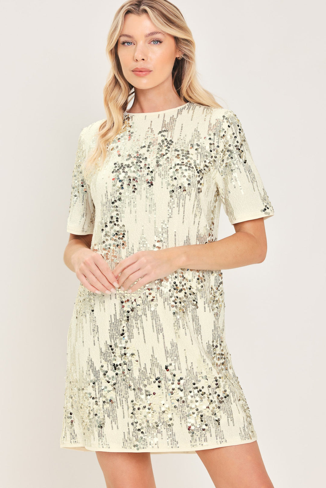 NOIR &amp; IVORY BLACK/CREAM STATEMENT DRESS