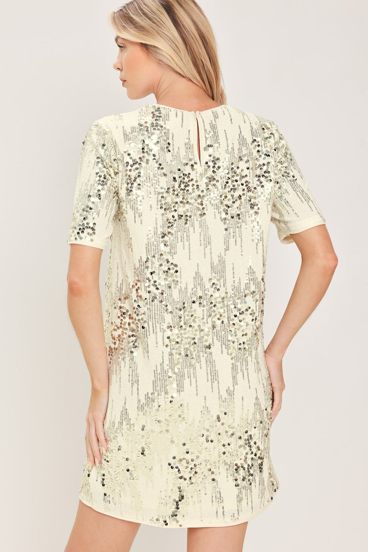 NOIR &amp; IVORY BLACK/CREAM STATEMENT DRESS