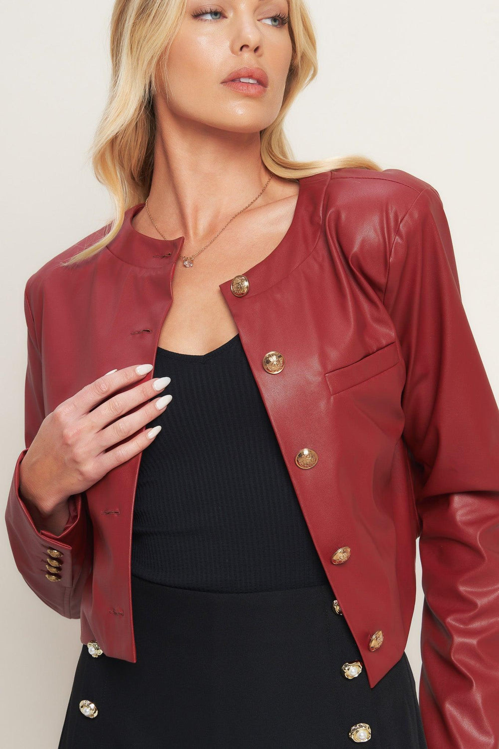 Tactical Grace Leather Jacket from KADOU Boutique