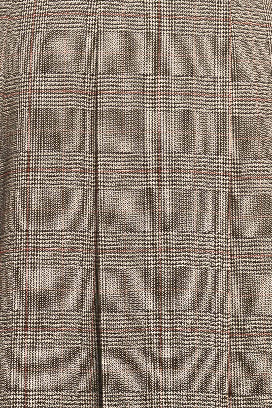BRITISH TRACE WOVEN MIDI SKIRT