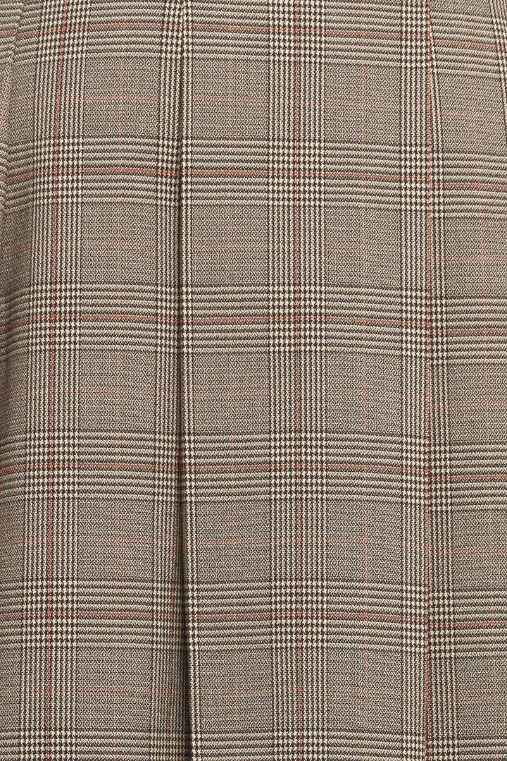 BRITISH TRACE WOVEN MIDI SKIRT