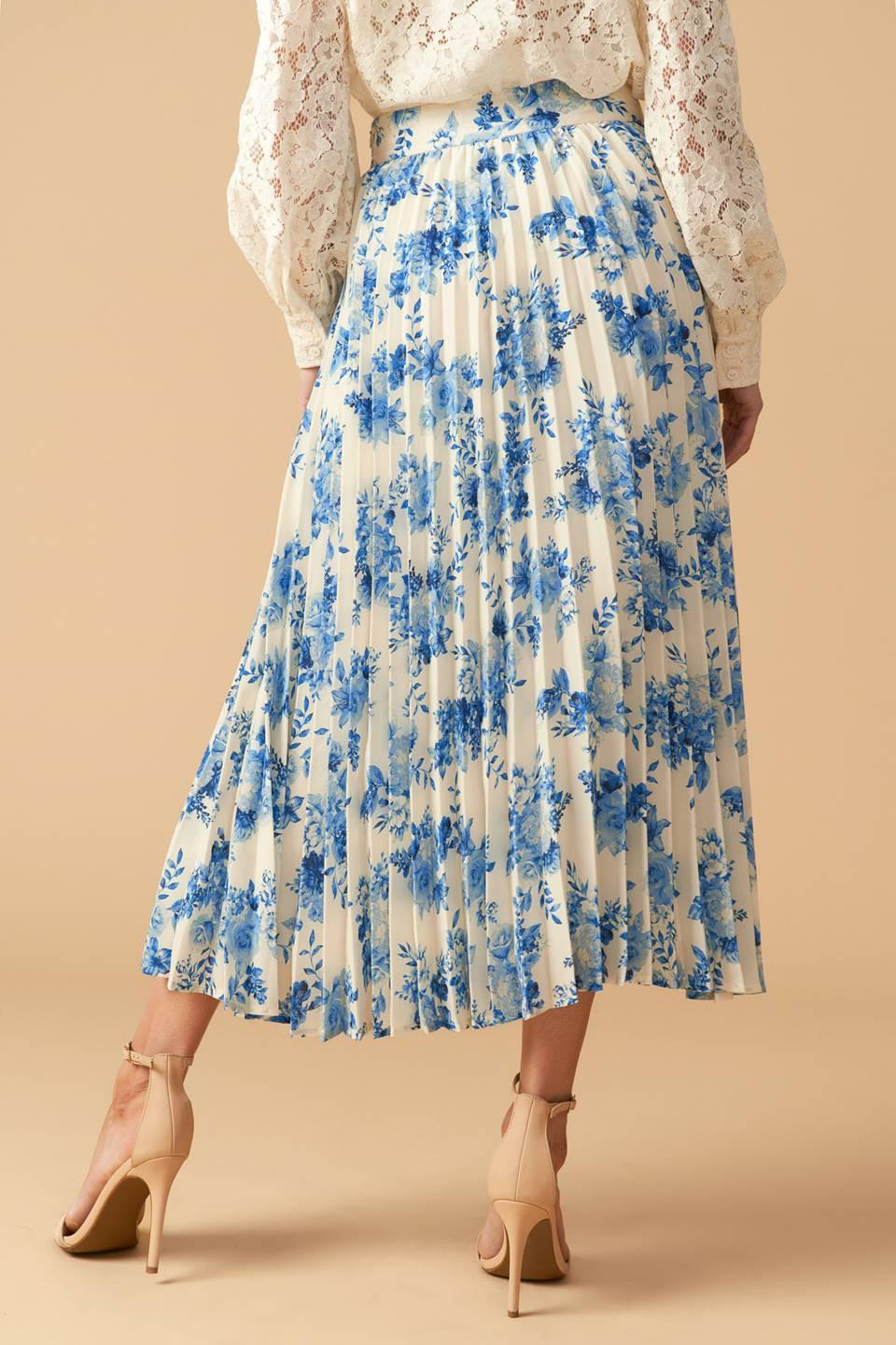 Stars in My Heart Woven Midi Skirt from KADOU Boutique