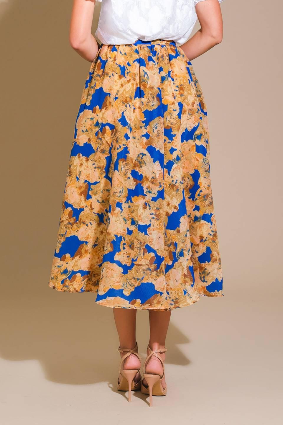 Sweetest Harmonies Woven Full Skirt from KADOU Boutique