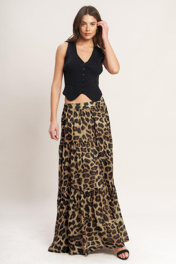 Seasonless Styling Woven Maxi Skirt from KADOU Boutique